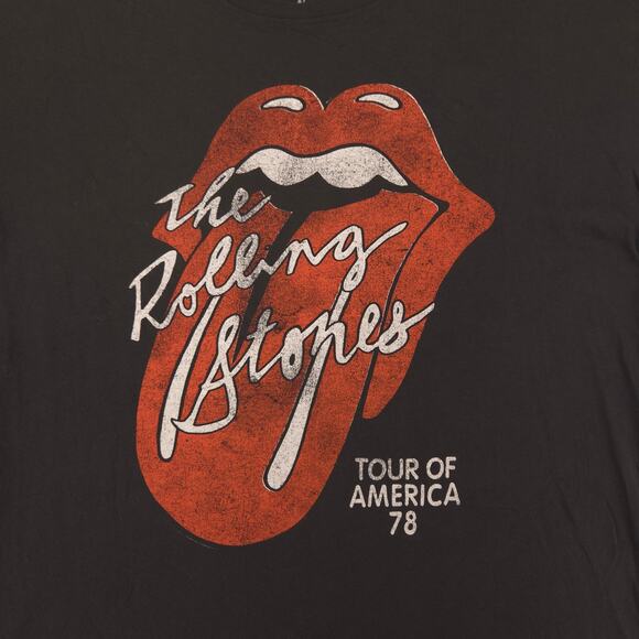 Rolling Stones Band Crew Neck Short Sleeve Graphic T Shirt Womens Size 2XL Black - Picture 4 of 9